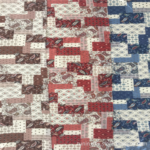 Rayon Print Stock Fabric